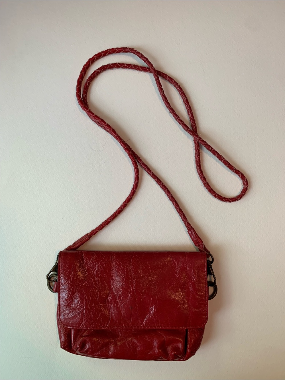 Latico Red Leather Crossbody